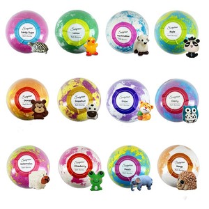 Bola Efervescente de Lujo para Baño con Sorpresa en su Interior, Bombas de Baño Naturales para Hidratar la Piel con Mini Juguetes para Niños - Product Image 4