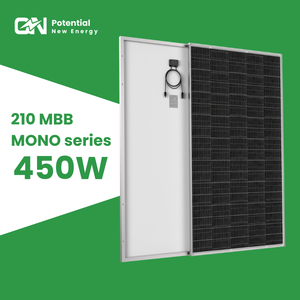 Panel <span class=keywords><strong>solar</strong></span> PERC de media celda negro completo de nueva energía potencial con certificado CE Panel <span class=keywords><strong>solar</strong></span> MONO de alta eficiencia <span class=keywords><strong>450W</strong></span> - Product Image 1