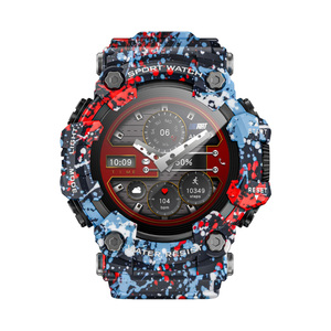 Montre intelligente de sport BT appelant 300mAh boussole <span class=keywords><strong>Flash</strong></span> Light <span class=keywords><strong>5</strong></span> ATM étanche 1.32 pouces surveillance de la pression artérielle Lokmat Attack GT - Product Image 2