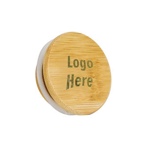 Stockage des aliments petits pots en verre anti-odeurs avec couvercles en bambou joint en silicone 1oz 2oz - Product Image 2