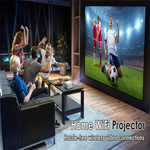 Mạnh mẽ xách tay Q5 chiếu 4K rạp hát tại nhà máy chiếu màn hình điện thoại thông minh phản ánh với Dual Wifi 5g bt5.0 1080p Video proyector - Product Image 4