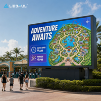 Écran LED géant d'extérieur P4.81 pour l'entrée principale des parcs d'attractions avec protection IP65 et installation fixe haute luminosité
