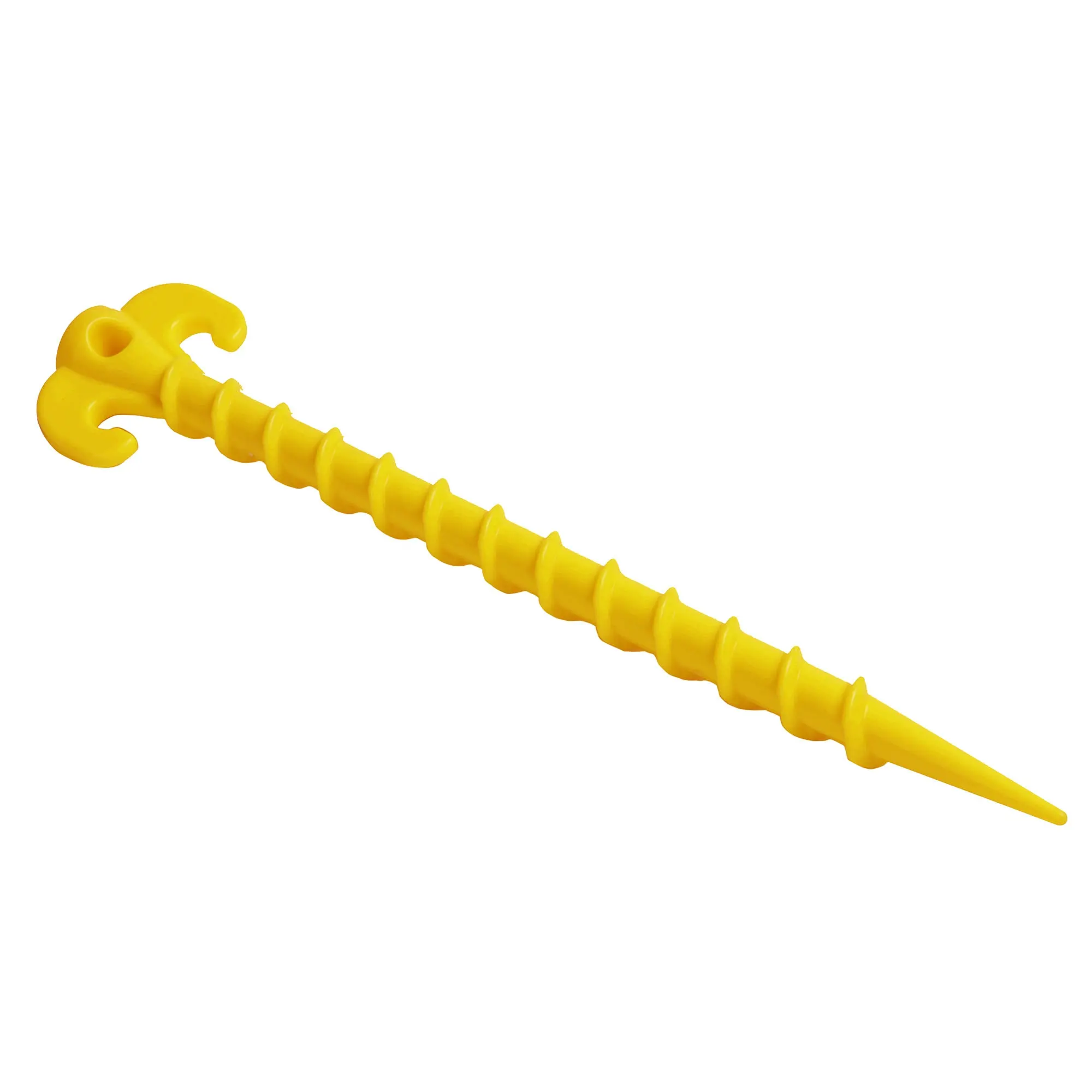 20cm/7.9'' Outdoor Plastic Stakes ABS Screw Shaped Tent Pegs Beach Stakes