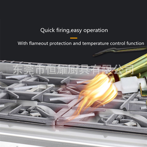 Cuisinière à gaz multifonctionnelle à 6 brûleurs pour hôtels <span class=keywords><strong>et</strong></span> restaurants, four à gaz pour tartes <span class=keywords><strong>et</strong></span> pizzas, cuisinière à gaz debout - Product Image 5