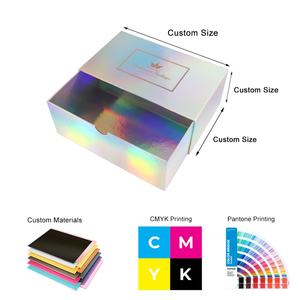 Custom logo New Trending Eco Friendly Luxury Artificial Packaging Box Handmade Press on Art False Nail Drawer Paper Box - Product Image 4