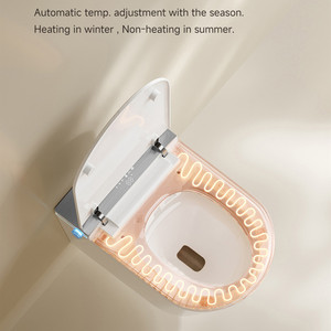Capteur de pied à retournement automatique de la température auto-ajustable de luxe, rinçage intelligent mural, siège de toilette intelligent, toilette suspendue au mur avec réservoir - Product Image 4