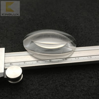 Verre de Quartz 46mm Diffuseur LED Asphérique Léger UV UVA UVB UVC Lentille Plano-Convexe