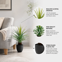 Grande plante artificielle en pot, palmier Sumatra, décoration nordique pour salon, verdure tropicale, vente en gros