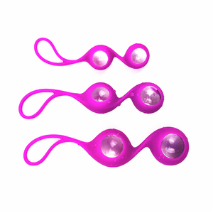 25mm Silikon Kegel <span class=keywords><strong>Ball</strong></span> mit Klarglas kugeln Sexspielzeug für Mädchen oder Frauen Beckenboden Übung Vagina Benwa Bälle Gesund <span class=keywords><strong>Sexy</strong></span> - Product Image 3