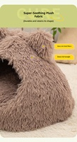 Vente en gros de lits pour animaux de compagnie en forme de tête de chat et de chien, avec un matériau doux et respirant, pour toutes les saisons