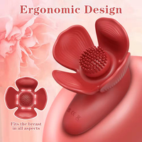 Nouveauté : Masseur mammaire en silicone à aspiration, stimulateur clitoridien, alimenté par piles, rechargeable par USB, pour femmes