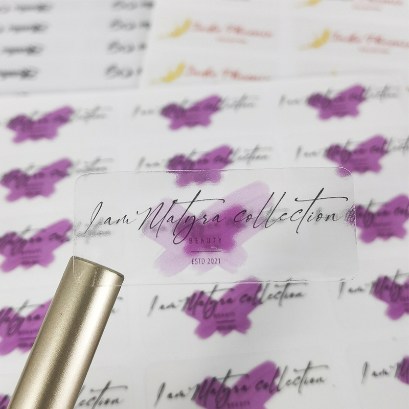 Custom Transparent Lip Gloss Label Personalized