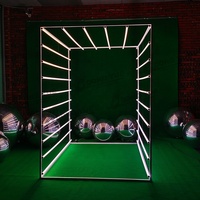 Tunnel de photomaton à LED RVB détachable personnalisé Boîte de photomaton à LED pour les mariages et les événements spéciaux