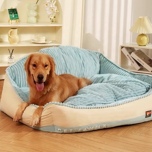 Pet Furniture Couch Bett mit Kissen Wasch bares Hunde bett Rutsch feste <span class=keywords><strong>Fluffy</strong></span> <span class=keywords><strong>Dog</strong></span> Couch - Product Image 4