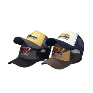 Gorra de Béisbol Clásica Personalizada con Logo, Gorra Trucker de 5 Paneles con Malla de Espuma Lisa y Bordado, 100% Poliéster, Gorra Personalizada para Camionero - Product Image 1