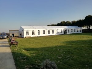 Tentes d'événements haut de gamme avec structure en aluminium, fenêtres et porte en verre, <span class=keywords><strong>tente</strong></span> d'événements extérieure en PVC pour événements, mariages, fêtes et services religieux - Product Image 4