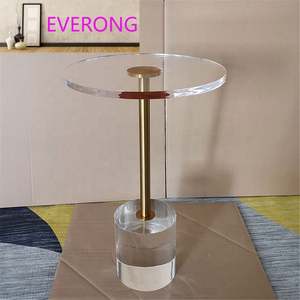 <span class=keywords><strong>Table</strong></span> d'appoint <span class=keywords><strong>ronde</strong></span> en <span class=keywords><strong>plexiglas</strong></span>, petite <span class=keywords><strong>table</strong></span> d'appoint <span class=keywords><strong>transparente</strong></span> en acrylique, meubles de salon, <span class=keywords><strong>table</strong></span> basse en acrylique de luxe - Product Image 3