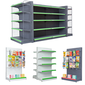 Estanterías Metálicas de Alta Calidad para Tiendas de Abarrotes, Estanterías de Góndola Usadas, Estanterías de Supermercado en <span class=keywords><strong>Venta</strong></span> - Product Image 1