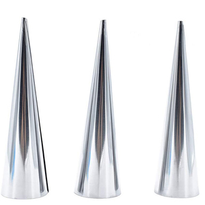 Thép không gỉ Kem <span class=keywords><strong>S</strong></span>ừng hình nón Kim Loại bánh hình thức Baking đồ dùng cho cannoli - Product Image 4