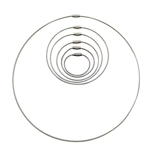 Anelli Portachiavi in Acciaio Inossidabile all'Ingrosso, Cavi per Aerei, Anelli Portachiavi, Etichette per Bagagli o Targhette Identificative per Custodi - Product Image 2