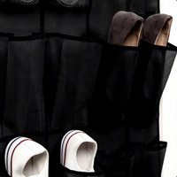 Organisateur de porte avec 40 grandes poches en maille respirante, gain de place, sacs à chaussures suspendus pour l'entrée, la chambre et le rangement de la garde-robe