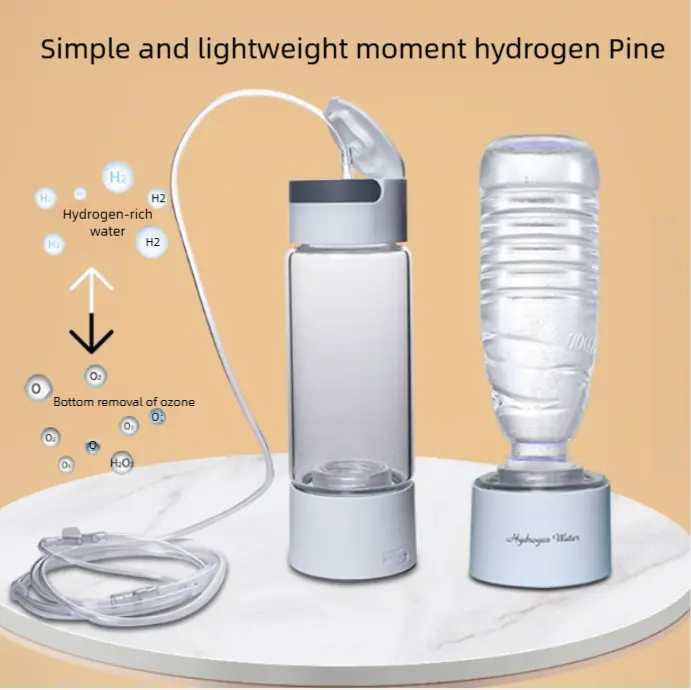 Hot Sale Good Quality portable 2024 borosilicate glass high quality best hydrogen water bottle