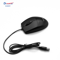 M-803Y - Mouse Kantor USB Berkabel Terlaris, Plug&Play, Mouse Komputer Berkabel dengan Tombol 3D, Mouse Optik Ergonomis Besar untuk Desktop