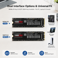 SSD interne M.2 NVMe 2280 PCIe 3.0 3D TLC NAND 128 Go 256 Go 512 Go 1 To pour ordinateur portable et de bureau