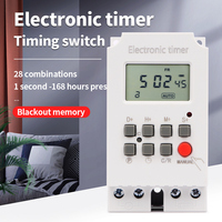 KG316S beban tinggi 30A 220V 7 hari mingguan Digital pencahayaan elektronik Timer beralih Interval 1 detik Output langsung daya