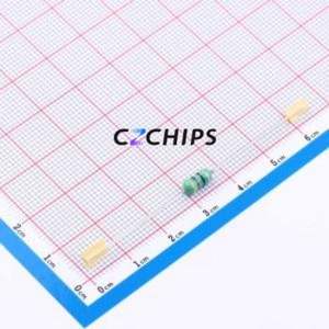 Inductor de Anillo de Color AL0410-470K / Componente de Orificio Pasante (THT), D4xL10.5mm 47uH 10% 340mA 1.22Ohm - Product Image 1