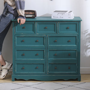 Armoire <span class=keywords><strong>de</strong></span> <span class=keywords><strong>rangement</strong></span> vintage en bois massif <span class=keywords><strong>de</strong></span> <span class=keywords><strong>style</strong></span> américain, petite armoire pastorale pour entrée, balcon, tiroir pour meubles <span class=keywords><strong>de</strong></span> maison, thèmes urbains, salon - Product Image 1
