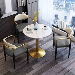 Bắc Âu Thiết Kế Mới Phòng Ăn Set <span class=keywords><strong>High</strong></span> Gloss Đồ Nội Thất Gia Đình Nhỏ Bàn Ăn Hiện Đại Với Ghế - Product Image 4