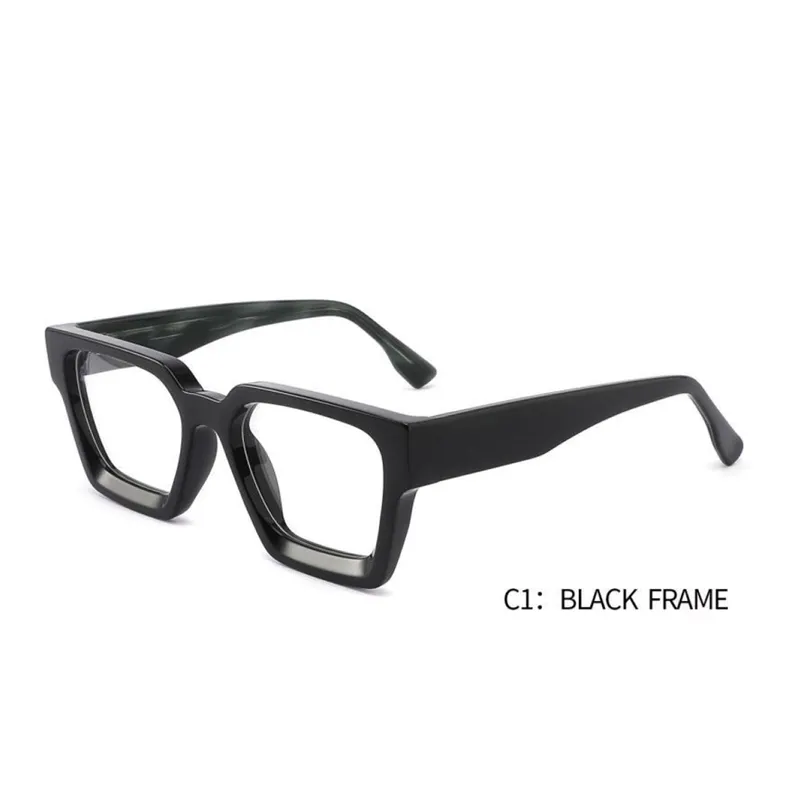 2023 नई ऑप्टिकल फैशन बड़े फ्रेम Eyewear कस्टम लोगो ताल वर्ग फैशनेबल लक्जरी महिलाओं पुरुषों चश्मा प्लास्टिक चश्मा
