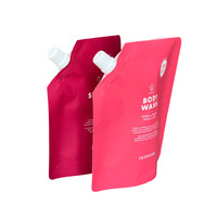 Emballage de recharge de liquide imprimé personnalisé sac de lavage de la vaisselle pochette de bec de détergent vide