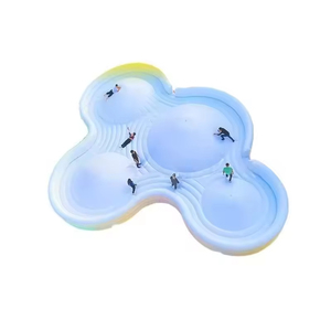 Château gonflable nuage géant, équipement de divertissement extérieur de grande envergure, parc de glissades pour enfants - Product Image 1
