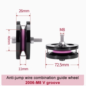 รอกกันกระโดด Sen Guang ขนาดเส้นผ่านศูนย์กลางภายนอก 72.5 มม. รูขนาด 6 มม. ได้รับการรับรองมาตรฐาน ISO9001 รุ่น SG2006 - Product Image 3