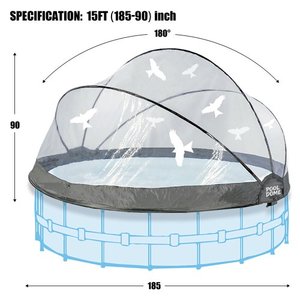 Cúpula para Piscina de PVC de 15 Pies, Verano 2026, Envío desde Almacén en EE. UU., Cubierta Impermeable con Protección UV y Parasol para Piscinas de 185 Pulgadas - Product Image 1