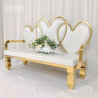 Fauteuil Canapé Lounge Queen et King, Vente Usine, Luxe Style Européen, Canapé-Fauteuil en Cuir Blanc ou Velours pour Événements de Mariage