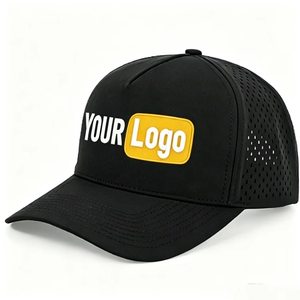 Custom Laser Perforated <b>Waterproof</b> Golf Trucker <b>Hat</b> With Embroidery Breathable Sport Baseball Cap Custom Logo Outdoor Sports - Product Image 2