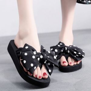 Sandalias de Tacón Alto para Mujer, Novedad de Verano 2026, con Suela Gruesa Antideslizante, Lazo Decorativo y Tacón de Cuña - Product Image 2