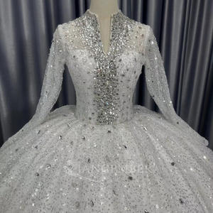 Nuevo Vestido de Novia Lujoso con Cuentas y Lentejuelas, Vestido de Novia, Lscm16 Jancember - Product Image 3