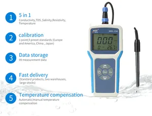 DDS-1702 휴대용 온라인 디지털 tds 모니터 전기 물 테스터 전도도 미터 - Product Image 5