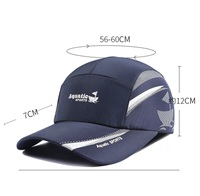 Gorra de Béisbol Ajustable para Hombre, de Malla, de Secado Rápido, para Deportes al Aire Libre, Protección Solar, Gorra de Camionero