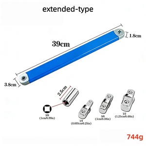 Jeu de clés à rallonge réglables à double extrémité pour réparation automobile, embouts et douilles en acier au carbone, directement de l'usine - Product Image 4