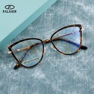 Montures de lunettes Falai Cat Eye Tr90, monture complète, protection anti-lumière bleue, unisexe 87066 - Product Image 1