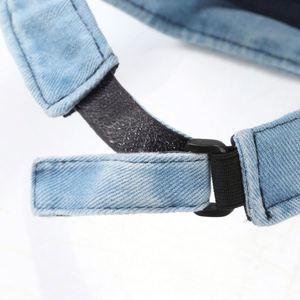 Personnalisez votre propre logo de marque, nom de l'entreprise, chapeau de soleil en jean pour femmes, design brodé, tendance, pour la vente de cadeaux, promotion de cadeaux - Product Image 3