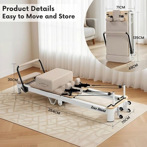 Reformer <span class=keywords><strong>de</strong></span> Pilates Profesional <span class=keywords><strong>de</strong></span> Aluminio, Ajustable, Portátil y Duradero, para <span class=keywords><strong>Ejercicios</strong></span> <span class=keywords><strong>de</strong></span> Yoga y Fortalecimiento del Core en Casa o en el Gimnasio - Product Image 5