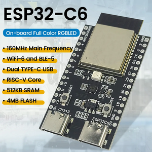 Módulo ESP32 C6 Wifi 6, Placa de Desarrollo para Linux y Windows, 160MHz RISC-V, 4MB/8MB Flash, <span class=keywords><strong>Internet</strong></span> de las Cosas, Tipo-C, ESP32-C6-WROOM1 - Product Image 2