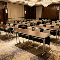 Table de conférence pliable en HPL de luxe pour salle de réception, vente en gros