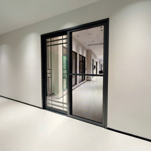 Sistema de Puertas Corredizas Panorámicas Glaseadas Comerciales Deioux, Marco Delgado de Vidrio Grande, Aislamiento Térmico, Diseño Minimalista - Product Image 1